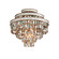 Dolcetti Three Light Semi Flush Mount in Champagne Leaf (68|142-33-CPL) Dolcetti Three Light Semi Flush Mount in Champagne Leaf (68|142-33-CPL)