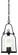 Owings Mill Three Light Hanging Lantern in Textured Black (67|F9467-TBK)