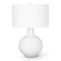 Clemente One Light Table Lamp in White (400|13-1552WT)