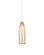 Parish One Light Pendant in White/Antique Brass (142|9000-1185)