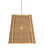 Deauville Collection One Light Pendant in Natural/Polished Brass (142|9000-1121)
