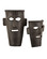 Etu Collection Mask Set of 2 in Dark Brown (142|1200-0757)