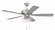Eos Clear 4 Light 52'' Ceiling Fan in Brushed Polished Nickel (46|ECF104BNK5-BNGW)