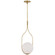 Jodo LED Pendant in Hand-Rubbed Antique Brass (268|WS 5021HAB-WG)