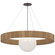 Arena LED Chandelier in Bronze and White Glass (268|WS 5002BZ/NO-WG)