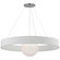 Arena LED Chandelier in Polished Nickel and White Glass (268|WS 5001PN/WHT-WG)