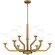 Cavalier Nine Light Chandelier in Aged Brass (10|CVR5034AB)