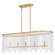 Apelle Five Light Linear Chandelier in Aged Brass (10|APE542AB)