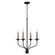 Wilder Four Light Chandelier in Matte Black (65|451541MB)