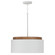 Liam One Light Pendant in Light Wood and White (65|350912LT)