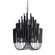 Tilda Five Light Chandelier in Black (314|89483)