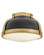 Barton LED Flush Mount in Black (13|46351BK-LCB)