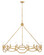 Leona LED Chandelier in Distressed Brass (13|45786DA)