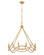 Leona LED Chandelier in Distressed Brass (13|45784DA)