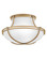 Saddler LED Flush Mount in Heritage Brass (13|44491HB)