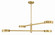 Orson Four Light Chandelier in Modern Gold (60|ORS-734-MG-ST)