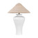 Pezante Two Light Table Lamp in Patina Brass/Ceramic Loft White (67|PTL1029-PBR/CLW)