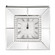 Mirrored Clock Table Clock in Mirrored (204|99175)
