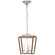 Darlana Wrapped LED Lantern in Aged Iron and Natural Rattan (268|CHC 5875AI/NRT)
