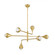 Luciel Six Light Chandelier in Vintage Gold Leaf (428|H850806-VGL)