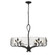Calla Six Light Chandelier in Natural Black (62|3160-6 NB-HWG)