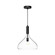 Belleview One Light Pendant in Matte Black/Opal Glass (452|PD532312MBOP)