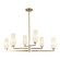 Krysta Six Light Chandelier in Brushed Gold/Opal Glass (452|CH424135BGOP)