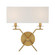 Arondale Two Light Wall Sconce in Warm Brass (51|9-3305-2-322)