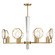 Leighton Eight Light Chandelier in Warm Brass (51|1-2218-8-322)