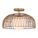 One Light Convertible Pendant or Semi-Flush in Natural Brass (446|M7043NB)