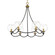 Kearney Park Six Light Chandelier in Coal And Soft Brass (7|5066-726)