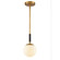 Gillian One Light Mini Pendant in Natural Brass (45|90062/1)
