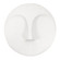 Round Face Wall Sculpture in Matte White (204|34146)