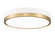 Algar LED Flush Mount in Matte White / Modern Gold (224|1006F16-MW-MGLD-LED)