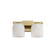 Scoop Two Light Bath Vanity in Natural Aged Brass (16|21232MRNAB)