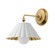 Primrose One Light Wall Sconce in Matte White / Gold Leaf (16|18051MWGL)