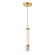 Travertine LED Pendant in Travertine / Gold (86|E11051-01TVGLD)