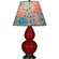Small Double Gourd One Light Accent Lamp in Sangria Glazed Ceramic w/Deep Patina Bronzeed (165|SA11S)