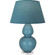 Double Gourd One Light Table Lamp in Steel Blue Glazed Ceramic w/Lucite (165|OB23B) Double Gourd One Light Table Lamp in Steel Blue Glazed Ceramic w/Lucite (165|OB23B)