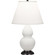 Small Double Gourd One Light Accent Lamp in Matte Daisy Glazed Ceramic w/Deep Patina Bronzeed (165|MDY51)