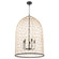 Rattan Five Light Pendant in Matte Black (19|6902-5-59)