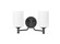 Ailey Two Light Vanity in Matte Black (59|91032-MB) Ailey Two Light Vanity in Matte Black (59|91032-MB)