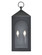 Bratton Two Light Outdoor Wall Sconce in Powder Coated Black (59|7812-PBK)