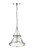 Javis One Light Pendant in Polished Nickel (59|13501-PN)