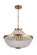 Anabella Six Light Chandelier/Flush Mount in Aged Brass (90|210642)