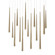 Cascade LED Pendant in Aged Brass (281|PD-41714L-AB)