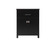 Adian Bathroom Storage Freestanding Cabinet in Black (173|SC012430BK)