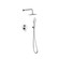 George Complete Shower Faucet System With Rough-In Valve in Chrome (173|FAS-9001PCH)