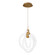 Knot LED Mini Pendant in Aged Brass (34|PD-27413-35-AB)