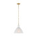 Athena One Light Pendant in Burnished Brass (454|AEP1081BBSWSG)